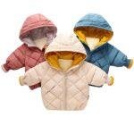 2022 Boys Jackets Children Hooded Outerwear Girls Warm Jacket Children Clothing Baby Outerwear Fashion Kids Zipper Coat Jacket