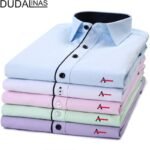 2022 men's large size slim casual shirt long sleeve business men's shirt