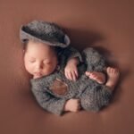 3 Pcs/Set Baby Clothes Newborn Photography Props Baby Romper Jumpsuit Boy Hat Indoor DIY Studio Photo Shooting Outfits