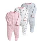 3PCS/Lot New Spring Autumn Brands Newborn Children Clothes Baby Boy Girl Cotton Clothes Long-Sleeve 0-12M Baby Rompers