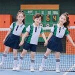 4 8 10 11 12 14 16 Years old Children's School Uniforms Costumes t shirts 2pcs Clothing Sets Sports Tracksuit For Girls Boys New