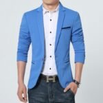 Business Blazer Men Spring Autumn Casual Cotton Slim Fit Luxury Suit Jacket Male Single Button Blazer Masculino Plus Size M-5XL