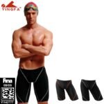 High Quality Men Swimwear Fina Approved Competion Swimsuits Waterproof Chlorine Resistant Boys Swimming Pants Yingfa плавки мужс