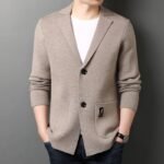 Men's Suit Jacket 2022New Spring / autumn Men's Casual Loose Knit Solid Color Coats High Quality Business Blazer Plus Size 3XL