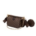 New Pattern Multi-Color Fashion Brand Designer 3-IN-1 Messenger Handbag Crossbody Handbag Shoulder Bag Women's Bag